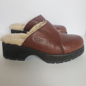 90's ugg platform clog, size 9